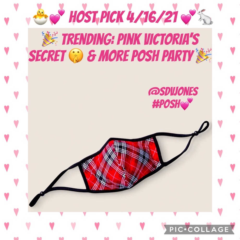 Pink Victoria’s Secret Reusable Mask New